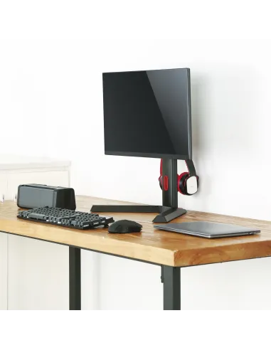 TooQ DB1401TN-B soporte para monitor 81,3 cm (32") Escritorio Negro, Rojo