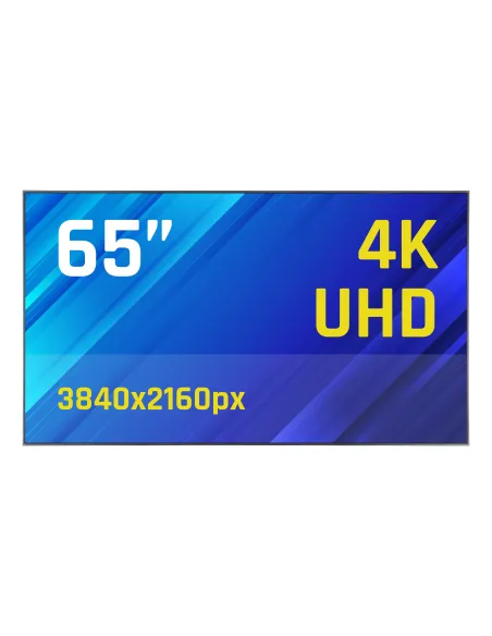 iggual IGG320068 pantalla de señalización Pantalla plana para señalización digital 165,1 cm (65") LED Wifi 1500 cd   m² 4K