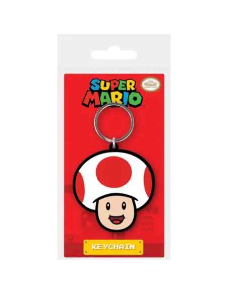 LLAVERO TOAD - SUPER MARIO 6 CM PYRAMID REDSTRING RK38926C
