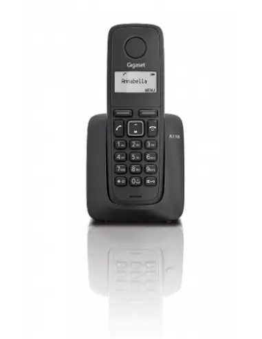 Gigaset A116 Teléfono DECT Identificador de llamadas Negro