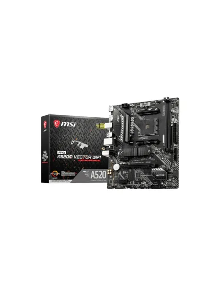 MSI MAG A520M VECTOR WIFI placa base AMD A520 Zócalo AM4 micro ATX