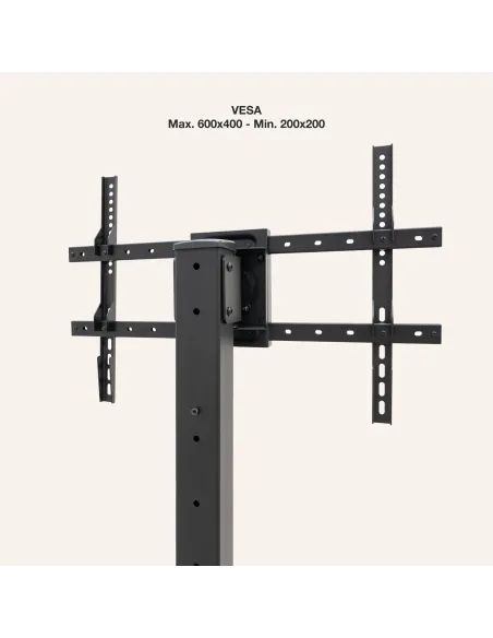 TooQ Soporte Elevador Multiusos para Monitor Portátil, Negro