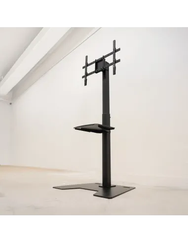 TooQ Soporte Elevador Multiusos para Monitor Portátil, Negro