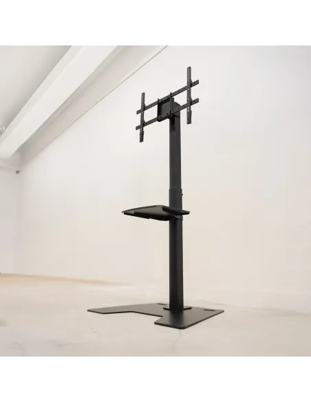 TooQ Soporte Elevador Multiusos para Monitor Portátil, Negro