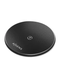 AISENS Cargador Inalambrico USB-C 15W Para Movil, Negro