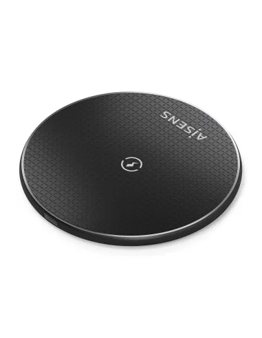 AISENS Cargador Inalambrico USB-C 15W Para Movil, Negro