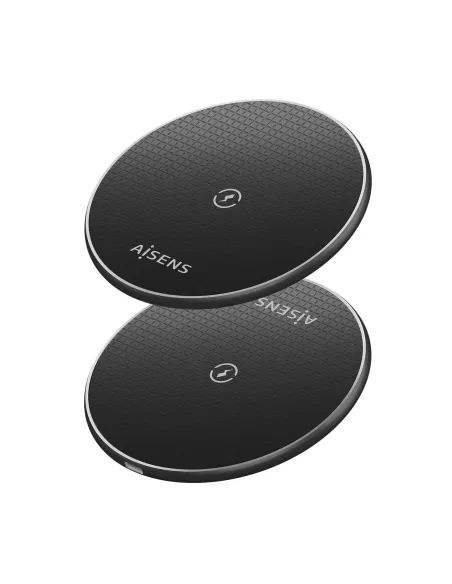 AISENS Cargador Inalambrico USB-C 15W Para Movil, Negro