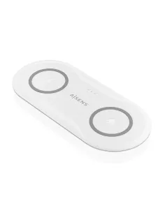 AISENS Cargador Inalambrico USB-C 15W 2 en 1 Para Movil Auriculares, Blanco
