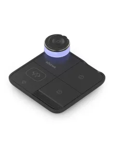 AISENS Cargador Inalambrico USB-C 4 en 1 De 15W Para Movil, Apple Watch, Auriculares Con Estuche De Carga, Negro