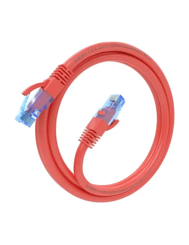 AISENS Cable De Red Latiguillo RJ45 Cat.6 UTP AWG26 CCA, Rojo, 1.5 m