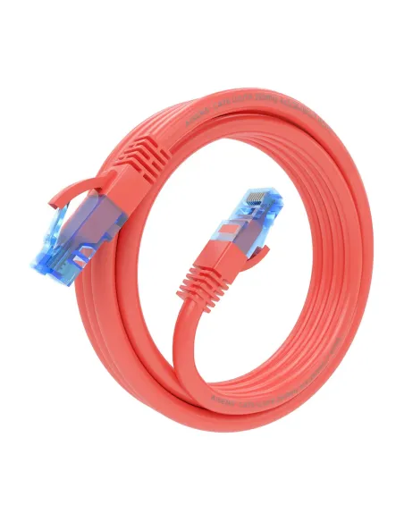 AISENS Cable De Red Latiguillo RJ45 Cat.6 UTP AWG26 CCA, Rojo, 2.0 m