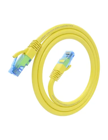 AISENS Cable De Red Latiguillo RJ45 Cat.6 UTP AWG26 CCA, Amarillo, 0.5 m