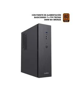 CoolBox CAJA MATX SLIM T370 USB-C 3.2 GEN1 FTE.300TBZ 300W 80+BRONZE