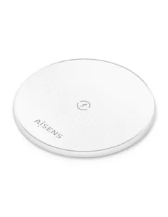 AISENS Cargador Inalambrico USB-C 15W Para Movil, Blanco