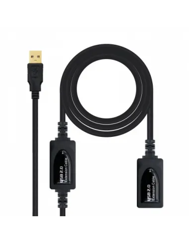 Nanocable CABLE USB 2.0 PROLONGADOR CON AMPLIFICADOR, TIPO A/M-A/H, 10 M