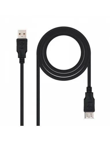 Nanocable CABLE USB 2.0, TIPO A/M-A/H, NEGRO, 1.0 M