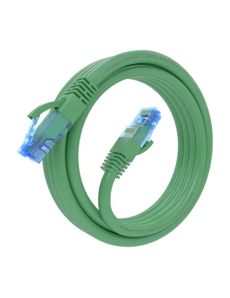 AISENS Cable De Red Latiguillo RJ45 Cat.6 UTP AWG26 CCA, Verde, 2.0 m