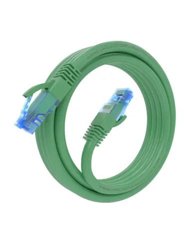 AISENS Cable De Red Latiguillo RJ45 Cat.6 UTP AWG26 CCA, Verde, 3.0 m
