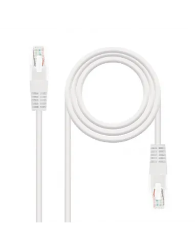 Nanocable CABLE RED LATIGUILLO RJ45 CAT.6 UTP AWG24, BLANCO, 2.0 M