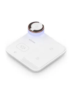 AISENS Cargador Inalambrico USB-C 4 en 1 De 15W Para Movil, Apple Watch, Auriculares Con Estuche De Carga, Blanco