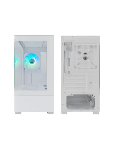 CoolBox GAMING CAJA MATX GM200 VISION LITE BLANCA USB-C 3.2 GEN1 SIN FTE + 1 VENT. ARGB