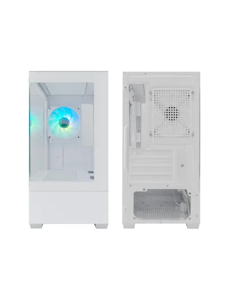 CoolBox GAMING CAJA MATX GM200 VISION LITE BLANCA USB-C 3.2 GEN1 SIN FTE + 1 VENT. ARGB