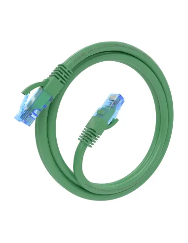 AISENS Cable De Red Latiguillo RJ45 Cat.6 UTP AWG26 CCA, Verde, 1.5 m