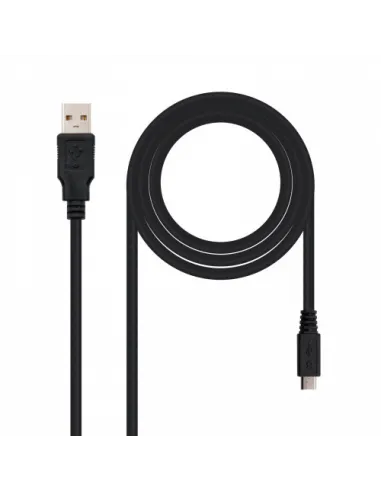 Nanocable CABLE USB 2.0, TIPO A/M-MICRO USB B/M, 0.8 M