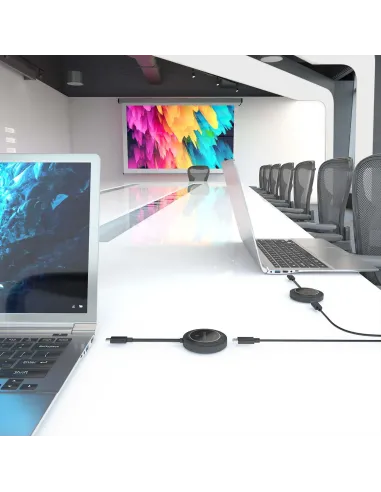 AISENS USB-C A HDMI Inalambrico 1080P 30m + USB-C PD 100W, Negro