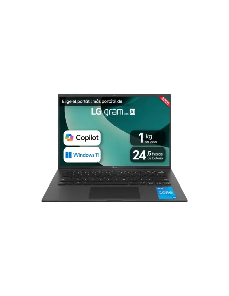 LG Gram 14Z90RU-G.AA55B ordenador portatil Copilot+ PC Intel® Core™ i5 i5-1334U Portátil 35,6 cm (14") WUXGA 16 GB LPDDR5-SDRAM