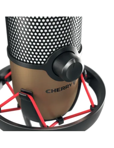CHERRY UM 9.0 PRO RGB Negro, Cobre Micrófono de superficie para mesa