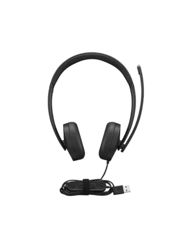 Lenovo 4XD1P83425 auricular y casco Auriculares Alámbrico Diadema Llamadas Música USB tipo A Negro