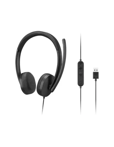 Lenovo 4XD1P83425 auricular y casco Auriculares Alámbrico Diadema Llamadas Música USB tipo A Negro