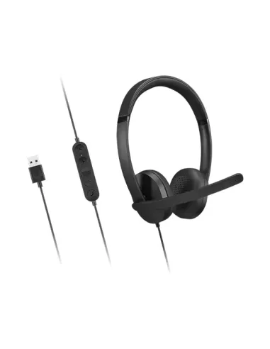 Lenovo 4XD1P83425 auricular y casco Auriculares Alámbrico Diadema Llamadas Música USB tipo A Negro