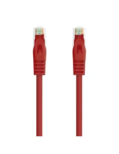 Nanocable Cable de red latiguillo RJ45 LSZH Cat.6A UTP AWG24, Rojo, 1.0m