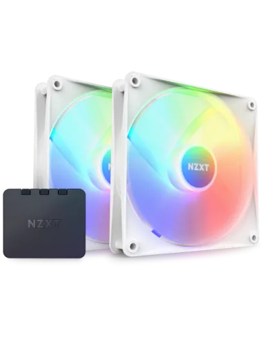 NZXT F140 RGB Core Carcasa del ordenador Ventilador 14 cm Blanco 2 pieza(s)