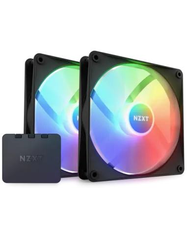 NZXT F140 RGB Core Carcasa del ordenador Ventilador 14 cm Negro 2 pieza(s)