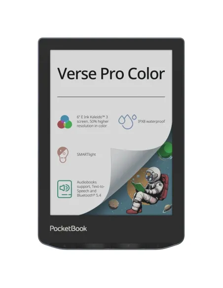 Libro electronico ebook pocketbook verse pro color ereader 6 pulgadas 16 gb stormy sea