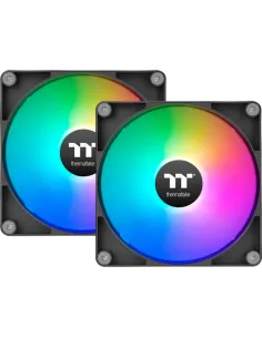 Ventilador caja inverso thermaltake ct140 argb 2x 140mm negro