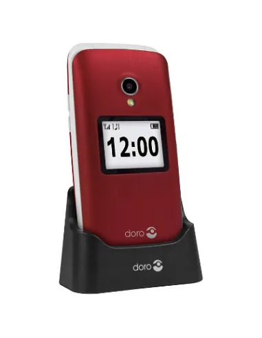 Telefono movil senior doro 2424 2.4 pulgadas 16mb 8mb rojo t3mpx