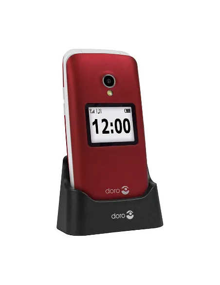Telefono movil senior doro 2424 2.4 pulgadas 16mb 8mb rojo t3mpx