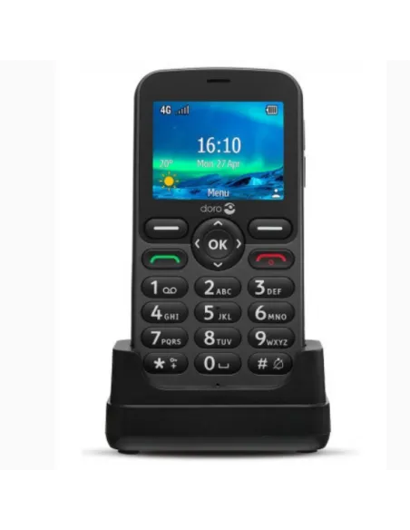 Telefono movil doro 5860 black - 2.4 pulgadas -  4g - negro