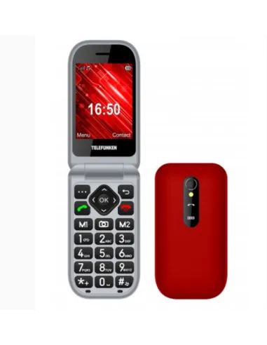 Telefono movil telefunken s450 senior phone - 2.8 pulgadas - rojo
