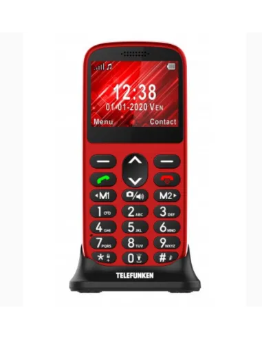 Telefono movil telefunken s420 senior phone - 2.31 pulgadas - rojo
