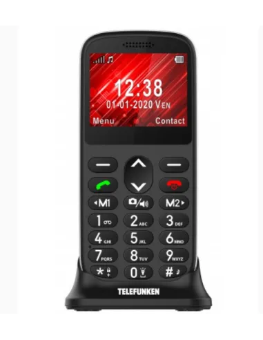 Telefono movil telefunken s420 senior phone - 2.31 pulgadas - negro