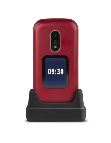 Telefono movil doro 6060 red - white - 2.8 pulgadas -  blanco y rojo