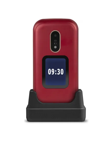 Telefono movil doro 6060 red - white - 2.8 pulgadas -  blanco y rojo