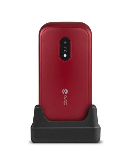 Telefono movil doro 6040 red - white - 2.8 pulgadas -  3mpx - rojo y blanco