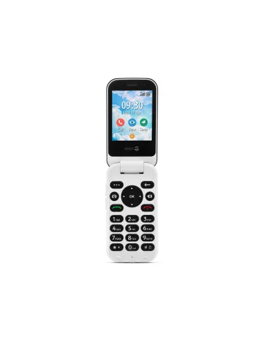 Telefono movil doro 7080 graphite - white - 2.8 pulgadas -  4g - clam - grafito y blanco