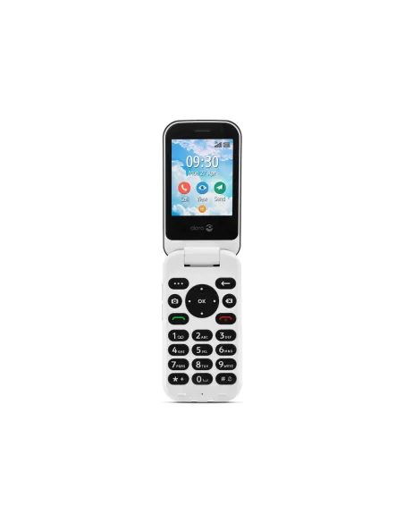 Telefono movil doro 7080 graphite - white - 2.8 pulgadas -  4g - clam - grafito y blanco
